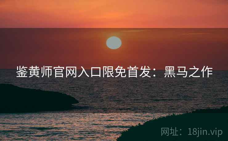 鉴黄师官网入口限免首发：黑马之作