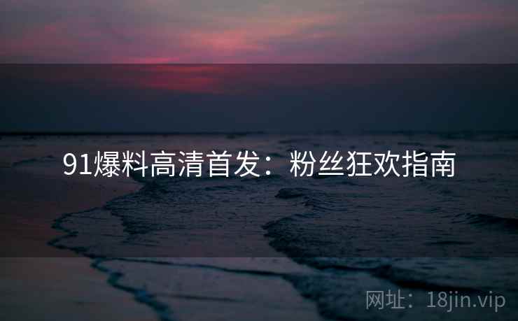 91爆料高清首发：粉丝狂欢指南