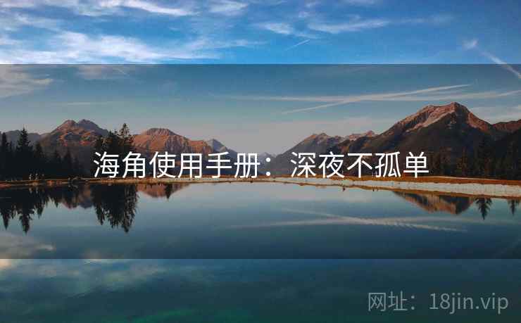 海角使用手册:深夜不孤单